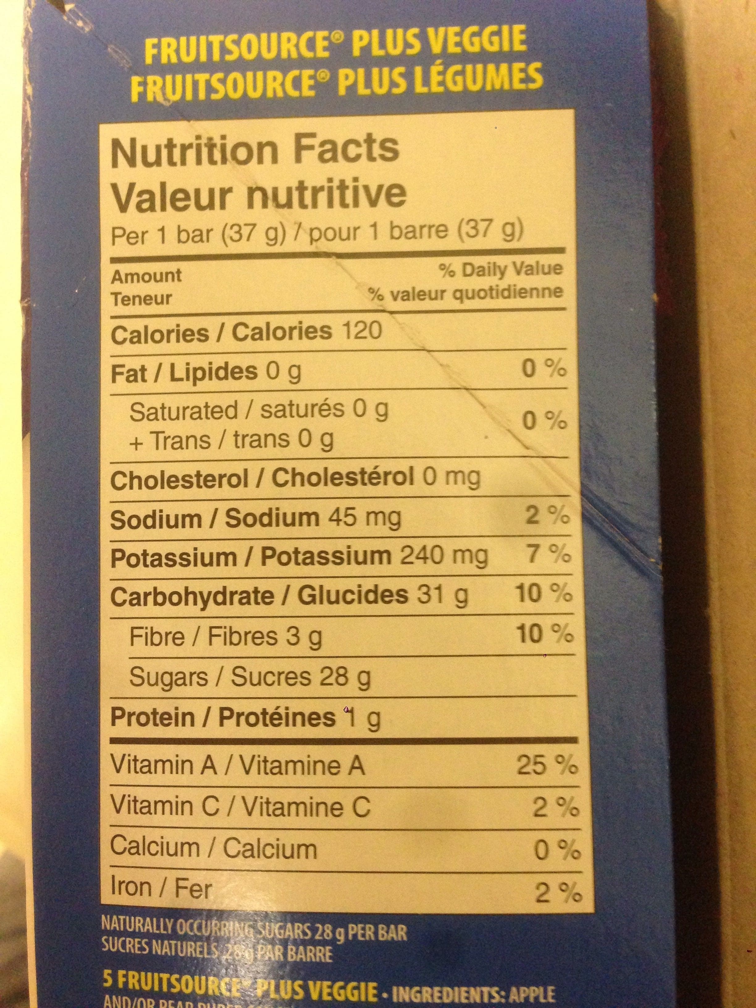Open Food Facts Fruitsource packshot