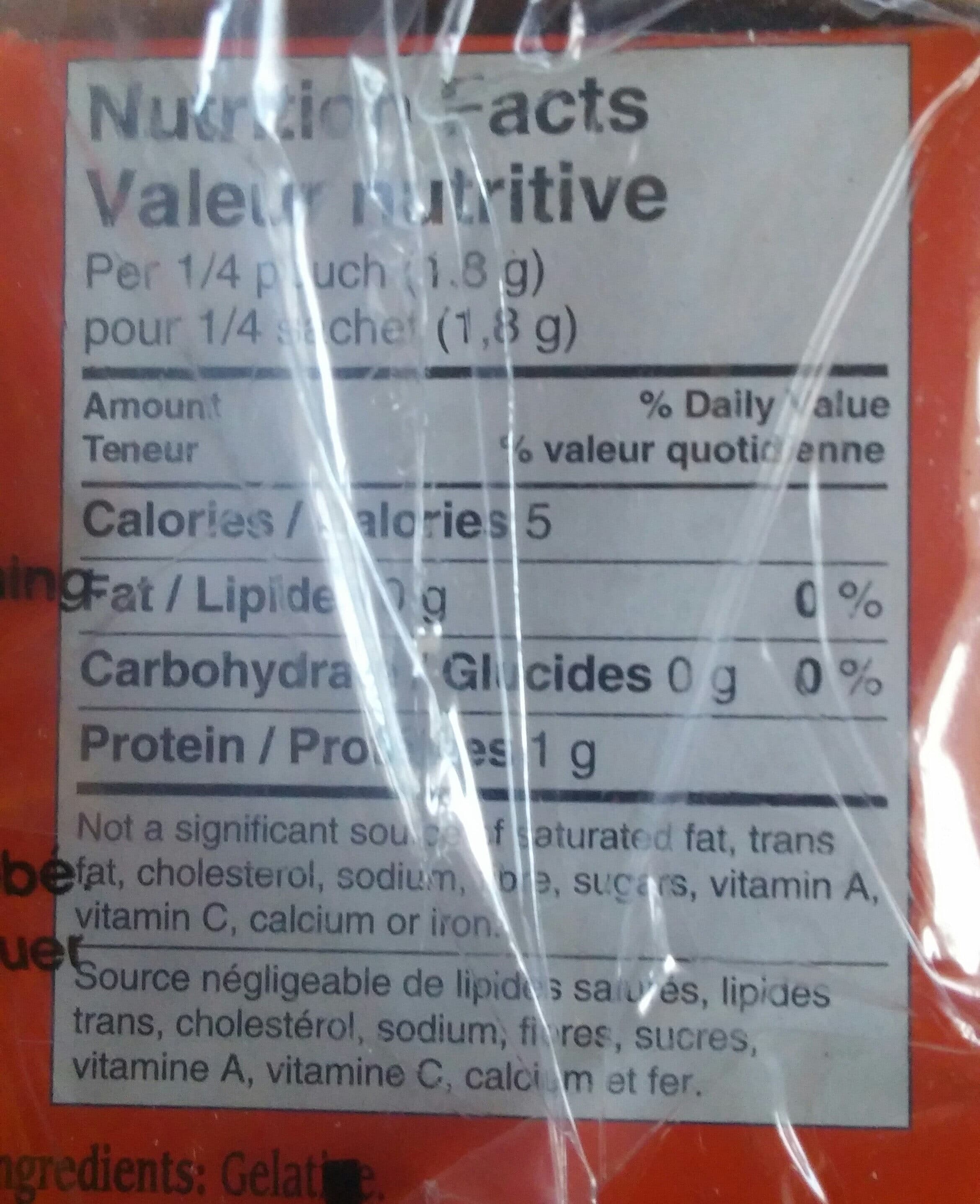 Open Food Facts The original gelatine packshot