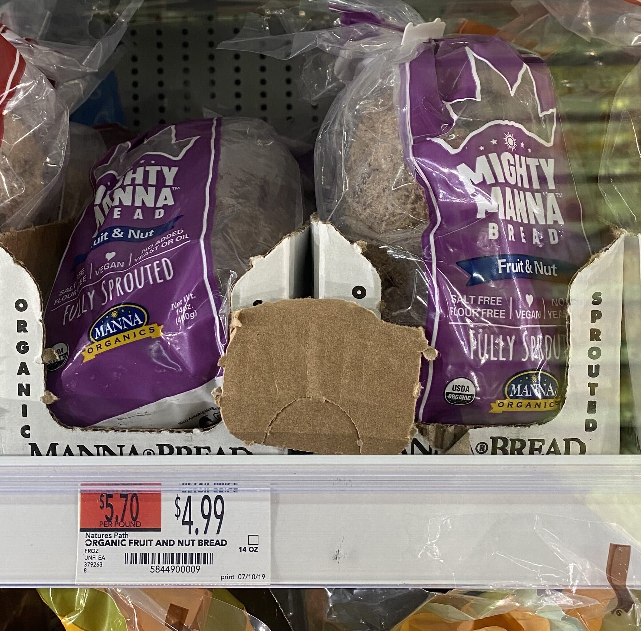 Manna Organics Llc Manna organics, fruit & nut bread packshot