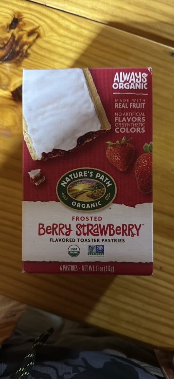 NATURE'S PATH ORGANIC FROSTED BERRY STRAWBERRY FLAVORED TOASTER PASTRIES packshot