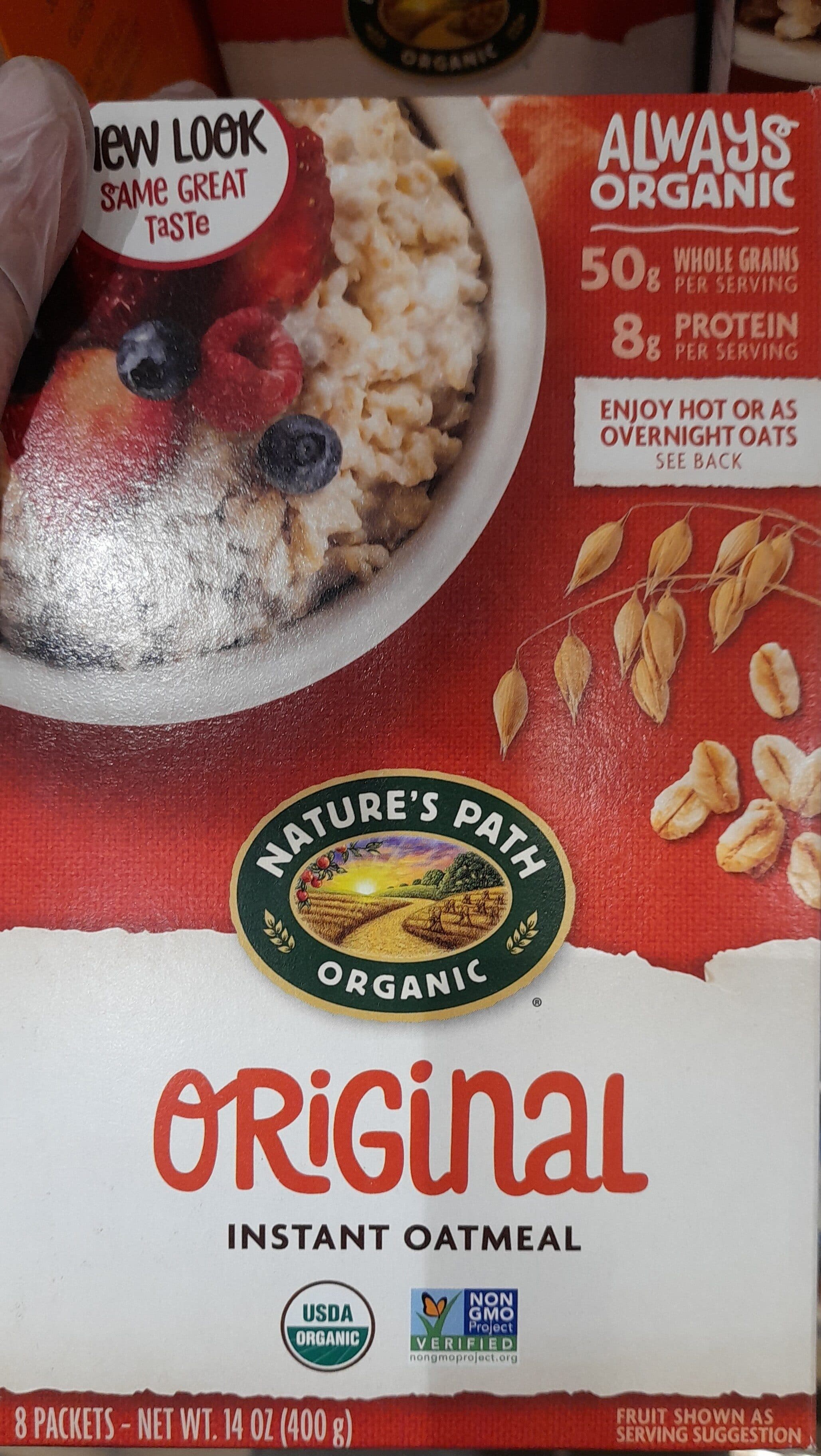 Nature's Path Original Regenerative Instant Hot Oatmeal imp packshot