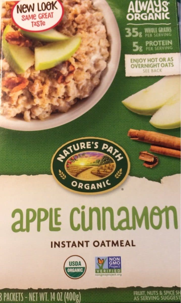 Nature's Path Apple Cinnamon Instant Oatmeal packshot
