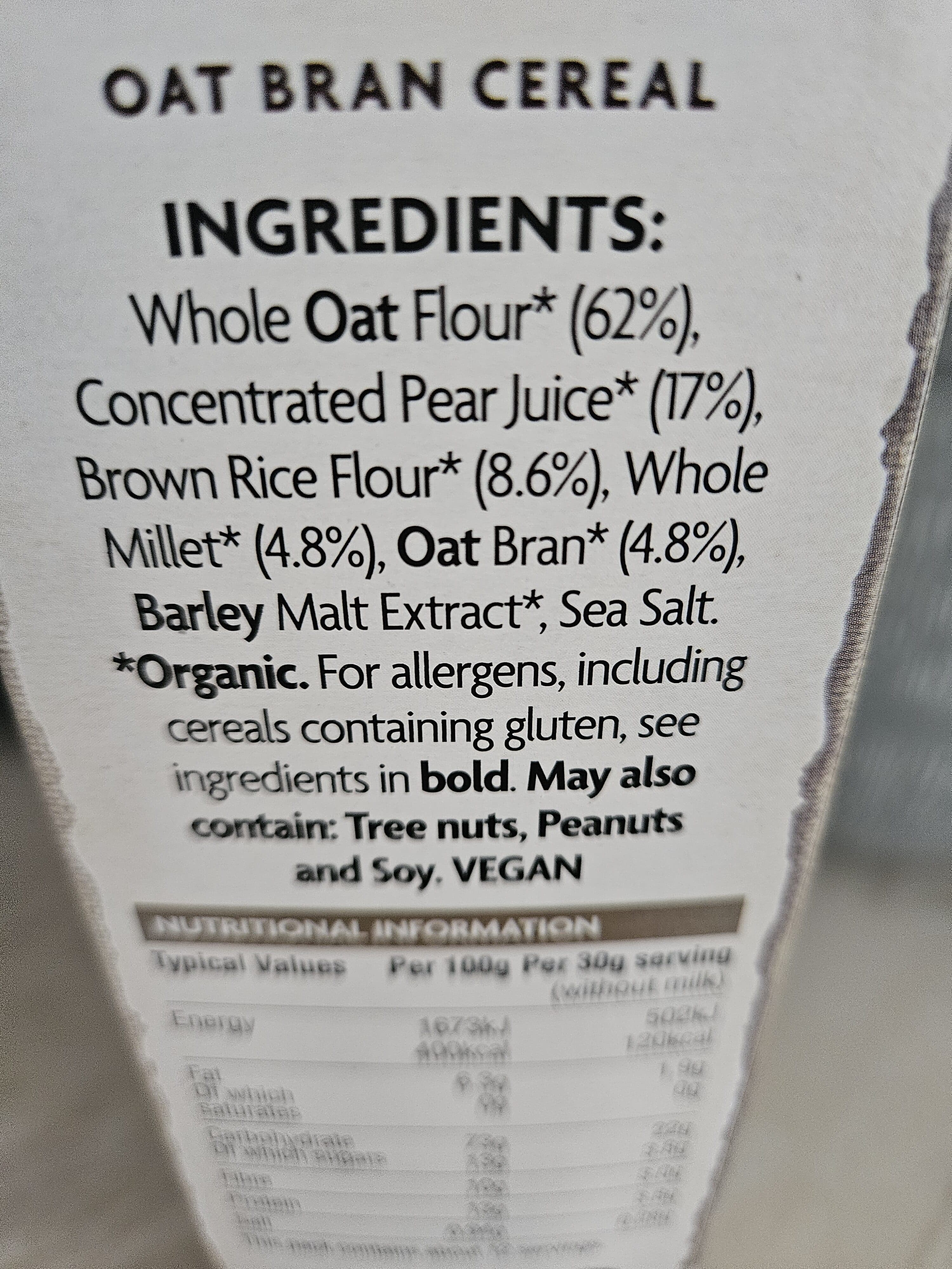 Nature's Path Nature's path, fruit juice sweetened millet rice cereal with oatbran packshot