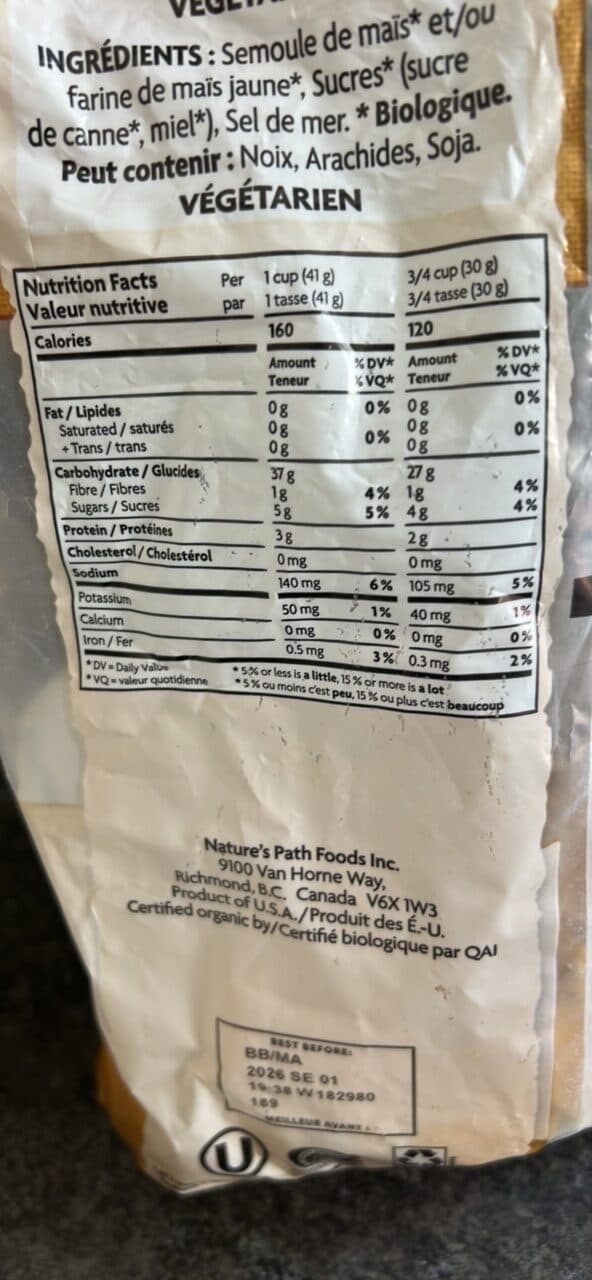 Nature's Path Honey'D Corn Flakes packshot