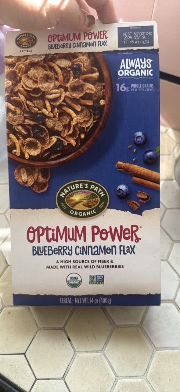 Nature's Path Organic Optimum Power Blueberry Cinnamon Flax packshot