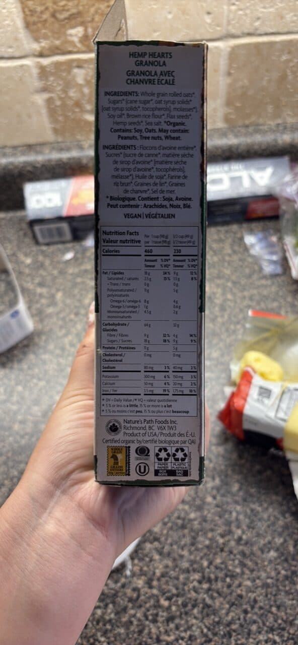 Nature's Path Organic Hemp Hearts Granola packshot