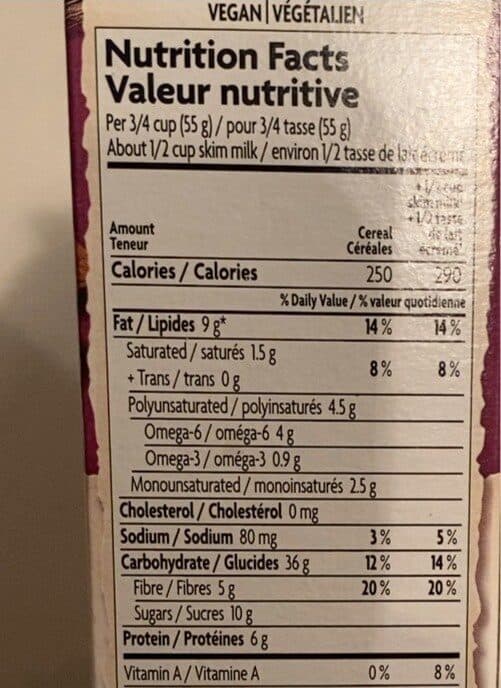 Nature's Path Vanilla Almond Granola packshot