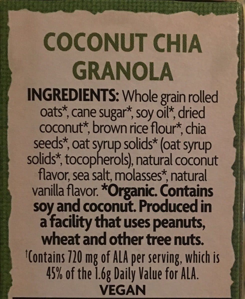 Nature's Path Coconut Chia Granola packshot