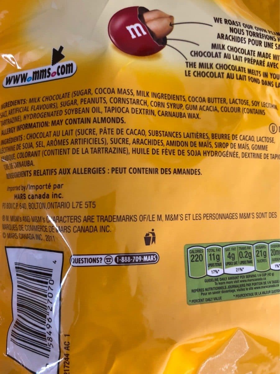 M&M's M And M Milkchocolate packshot