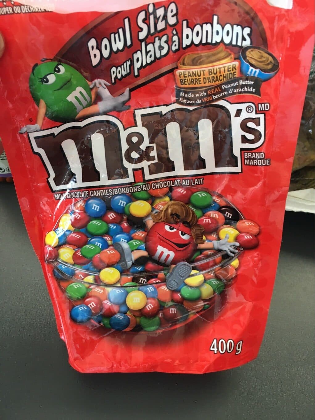 M&M's M & M'S M & M'S Peanut Butter Chocolate Candies Bowl packshot