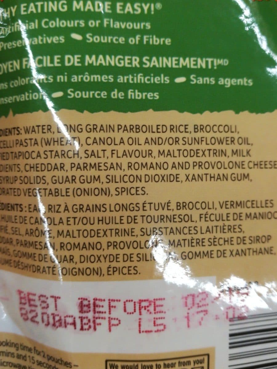 Open Food Facts Bistro Express Broccoli & Cheddar packshot
