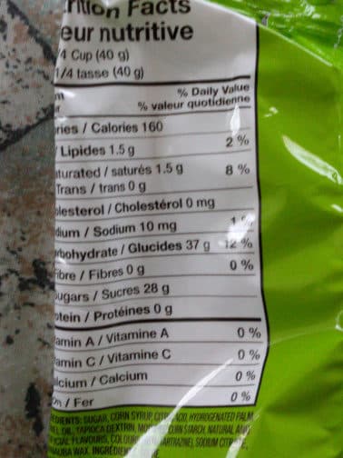 Skittles Sours gummy candy imported from canada packshot