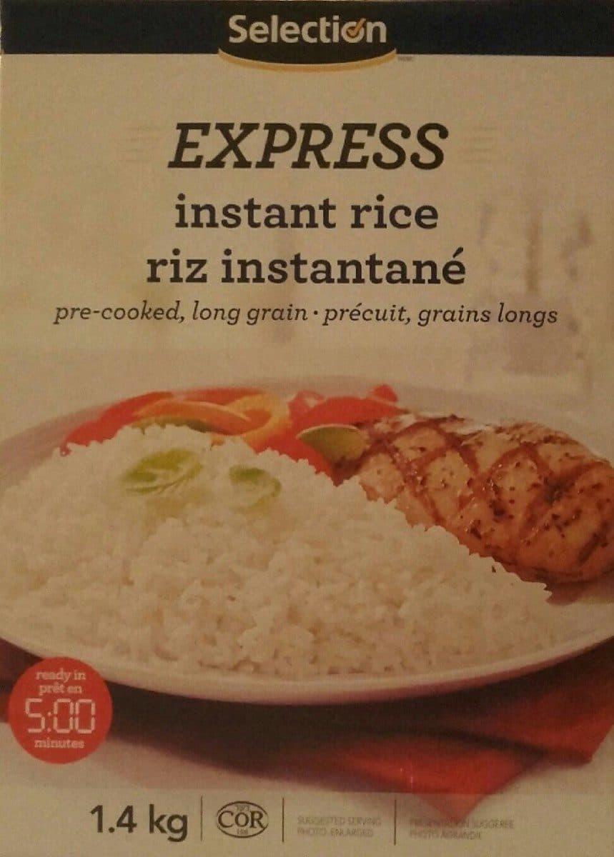 Selection Riz instantané packshot