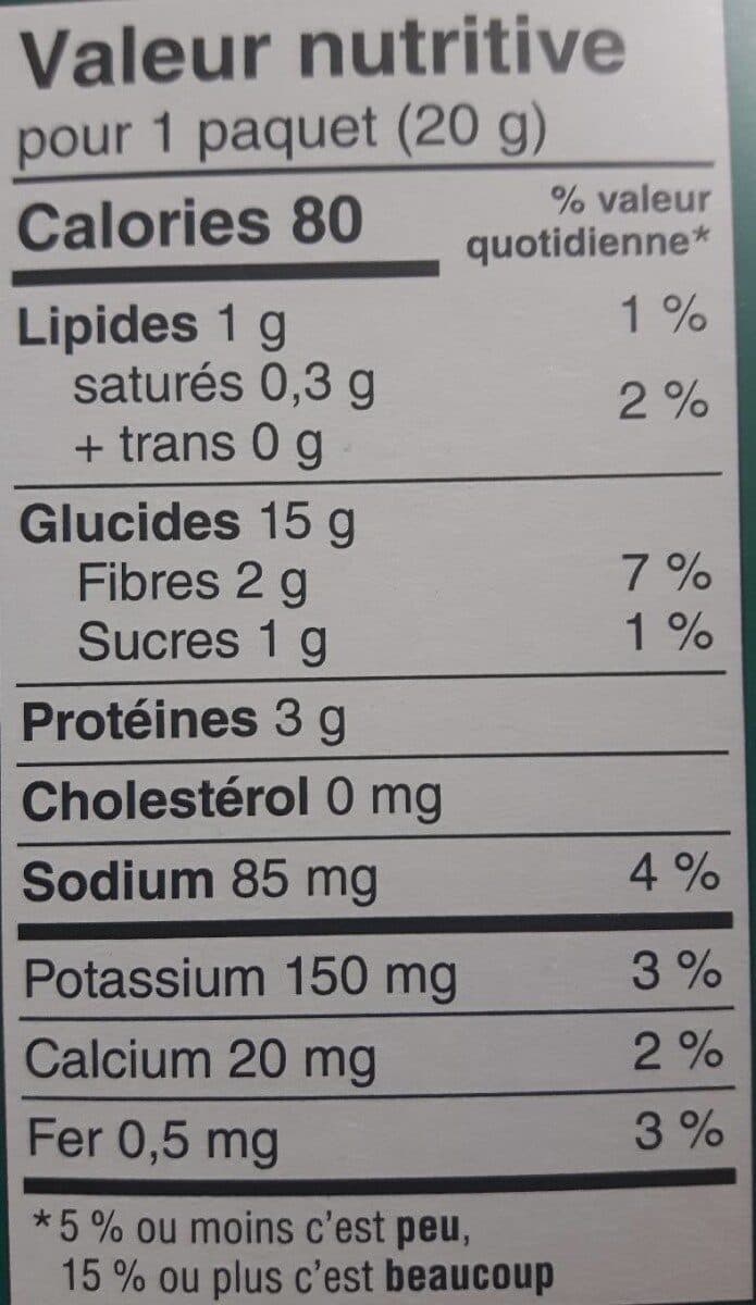 Le choix du président Multigrain melba toast packshot
