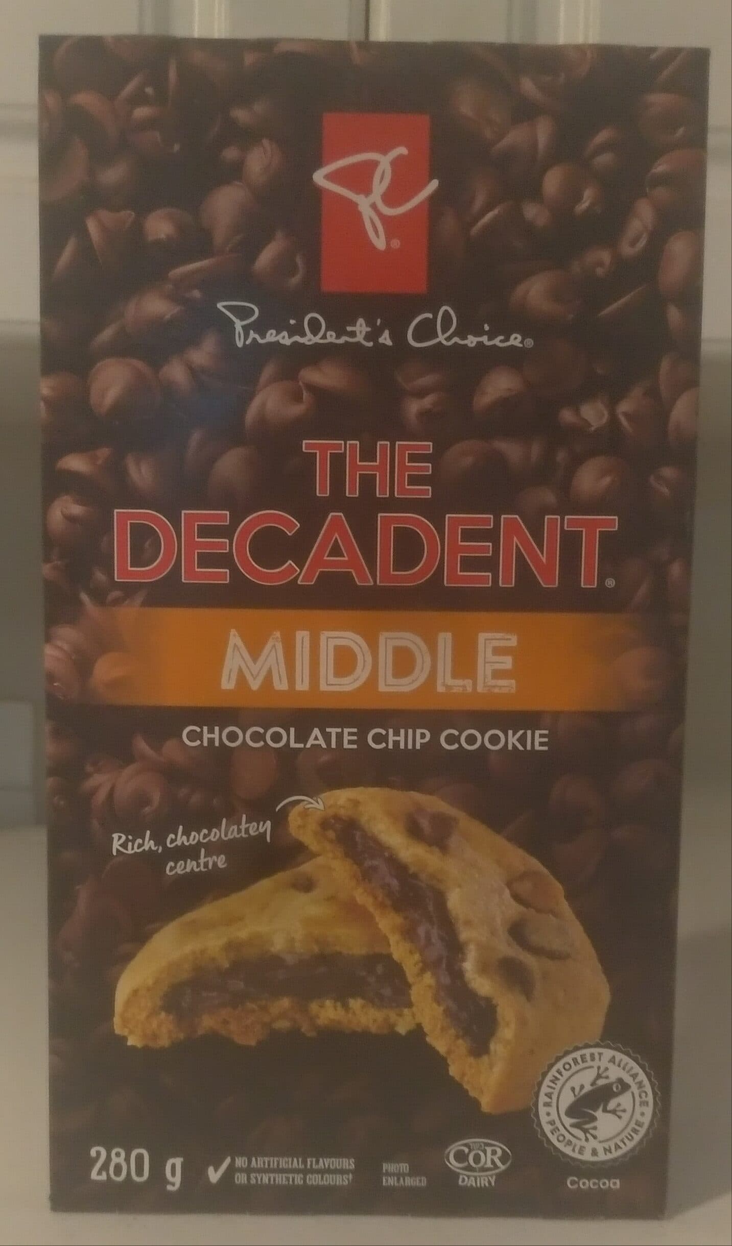 President's Choice The Decadent Middle Chocolate Chip Cookie packshot