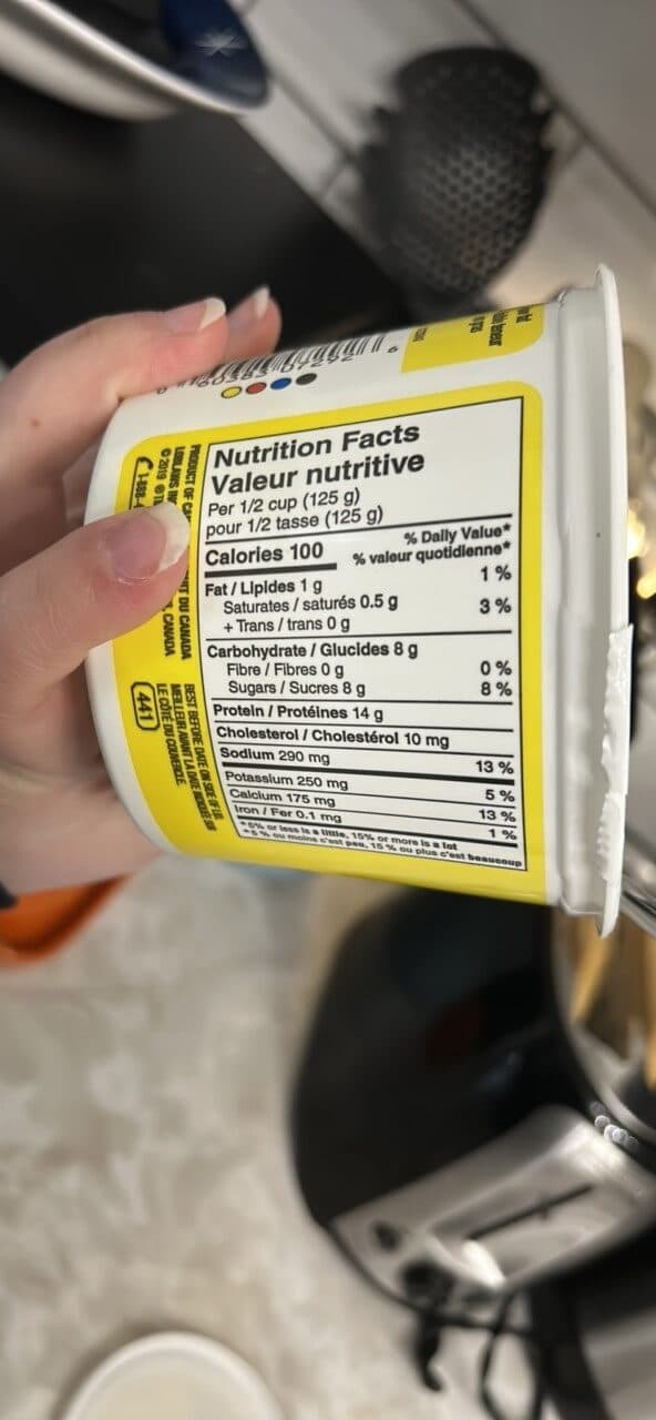 no name cottage cheese packshot