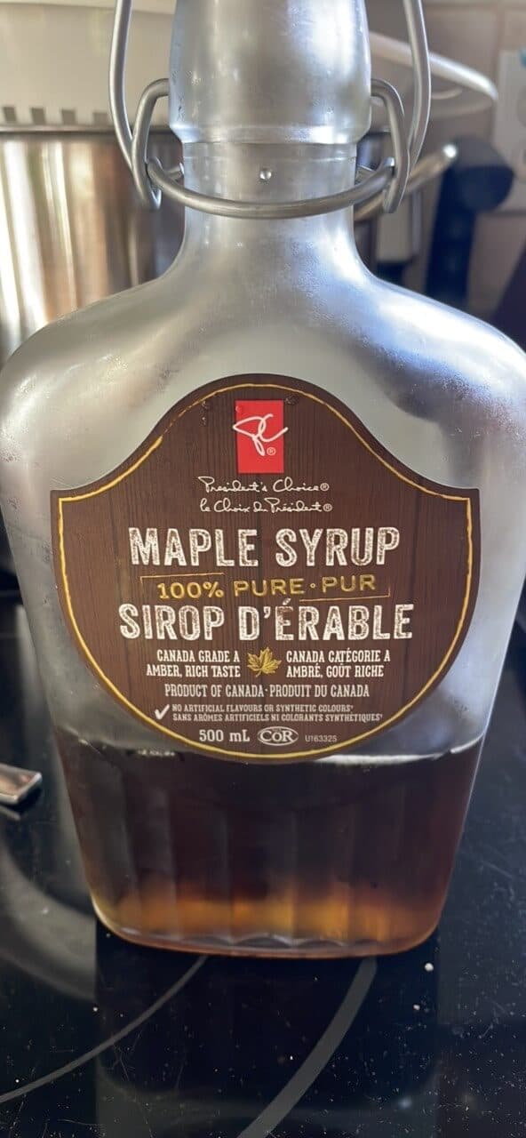 President's Choice MAPLE SYRUP packshot