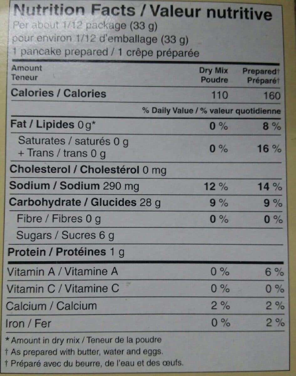 Open Food Facts Gluten-free original pancake mix packshot