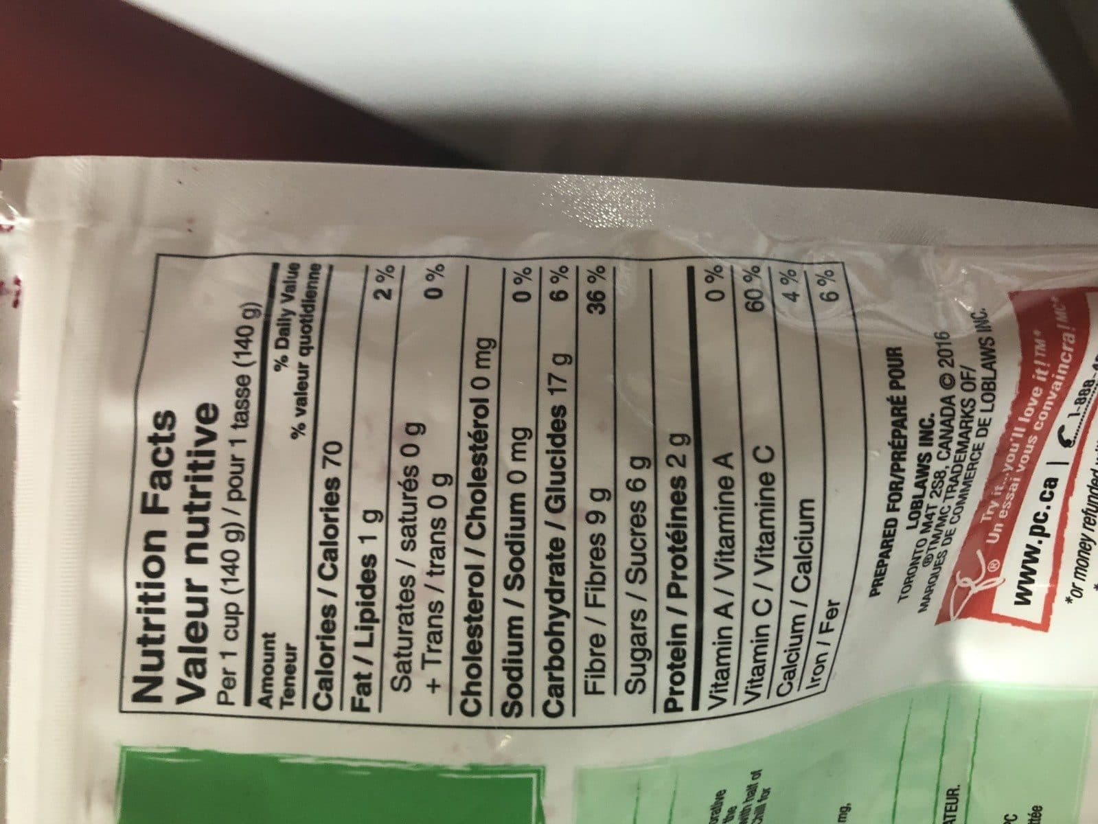 Open Food Facts Framboises rouges packshot