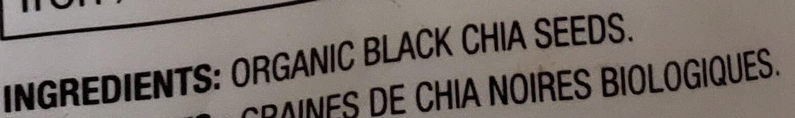PC Organics black CHIA SEEDS packshot