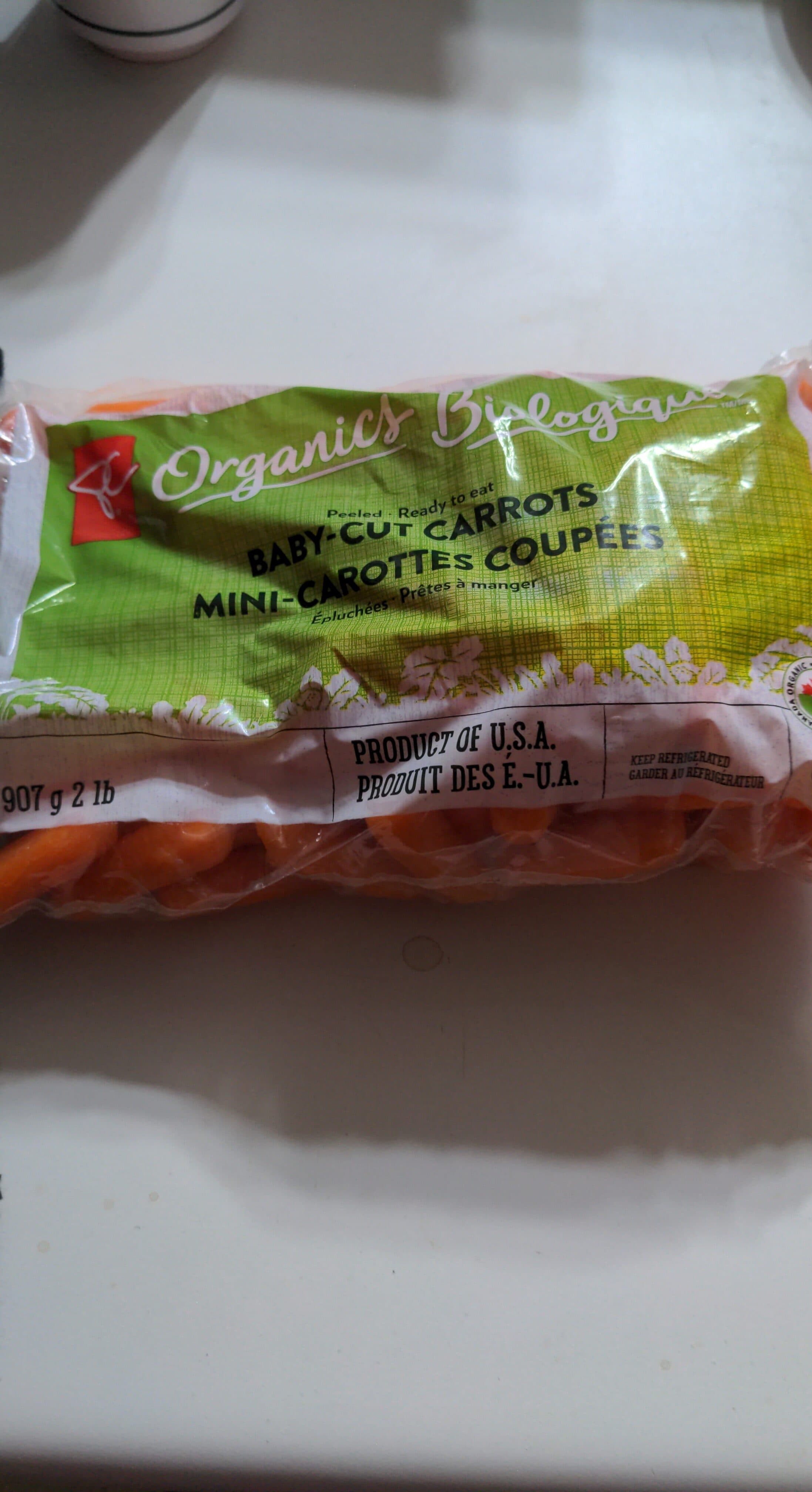Organics Biologique Baby-cut Carrots packshot