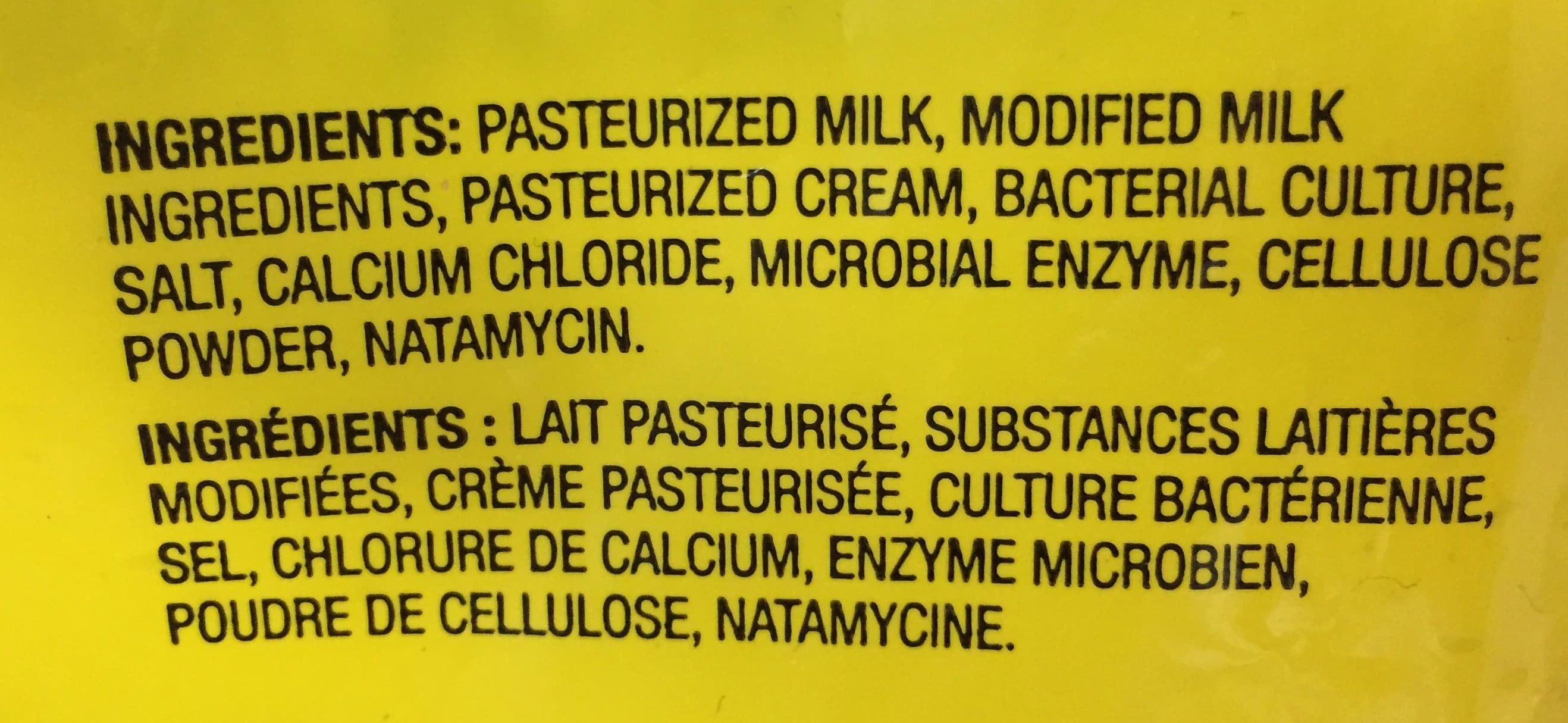 Sans Nom Cheddar doux packshot