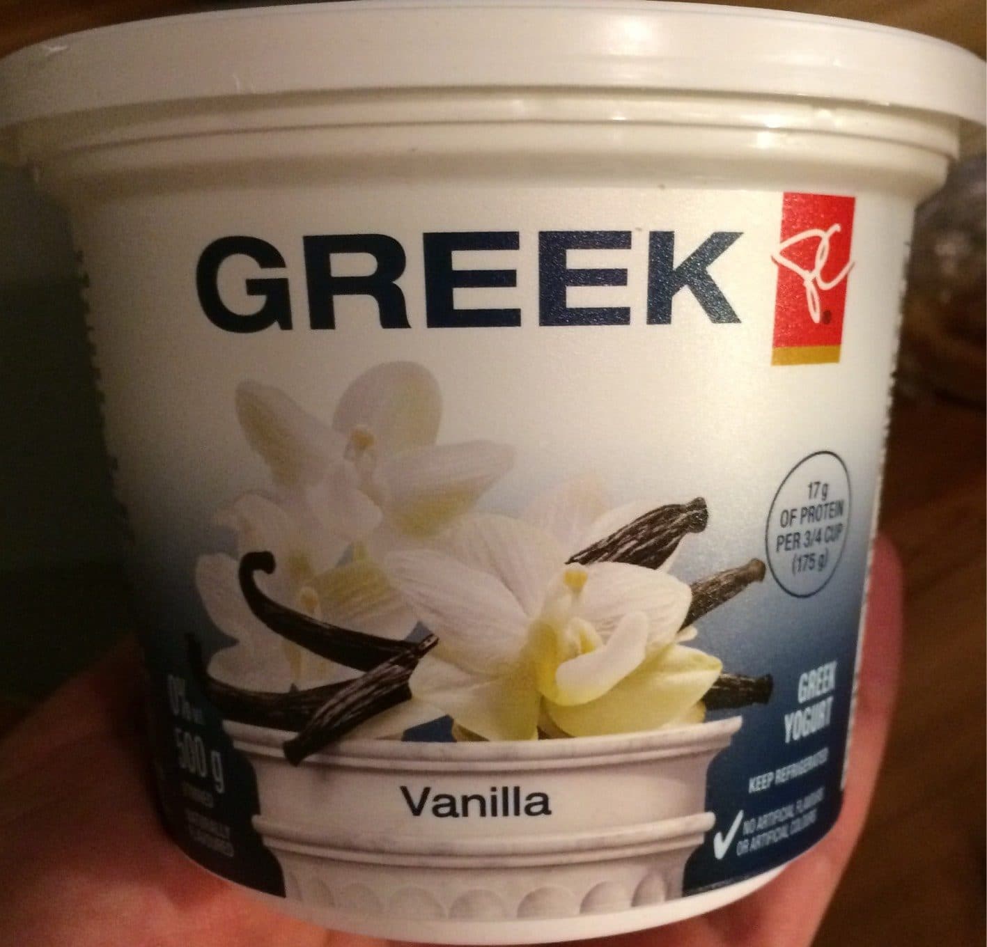 President's Choice Presient's Choice Vanilla Greek Yogurt packshot