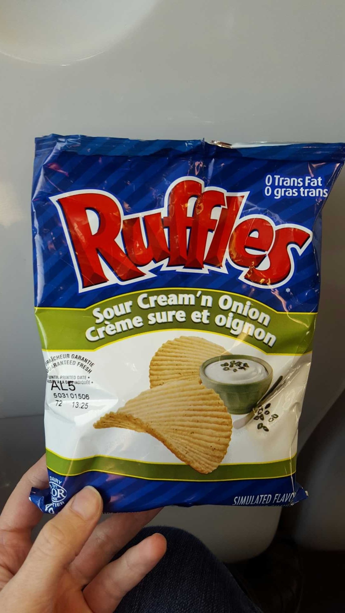 Ruffles Ruffles crème sure et oignon packshot