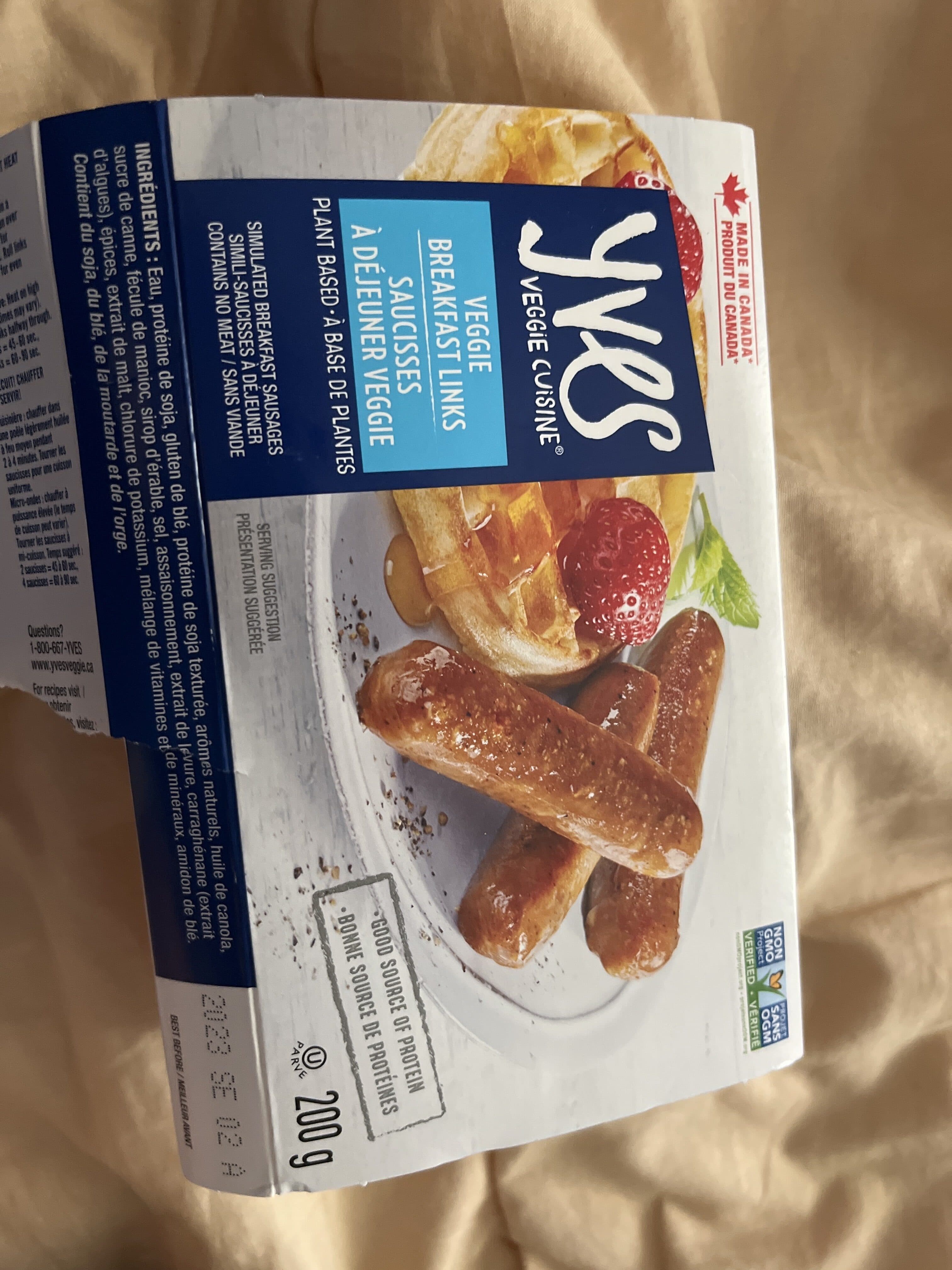 Yves Veggie Breakfast Links packshot