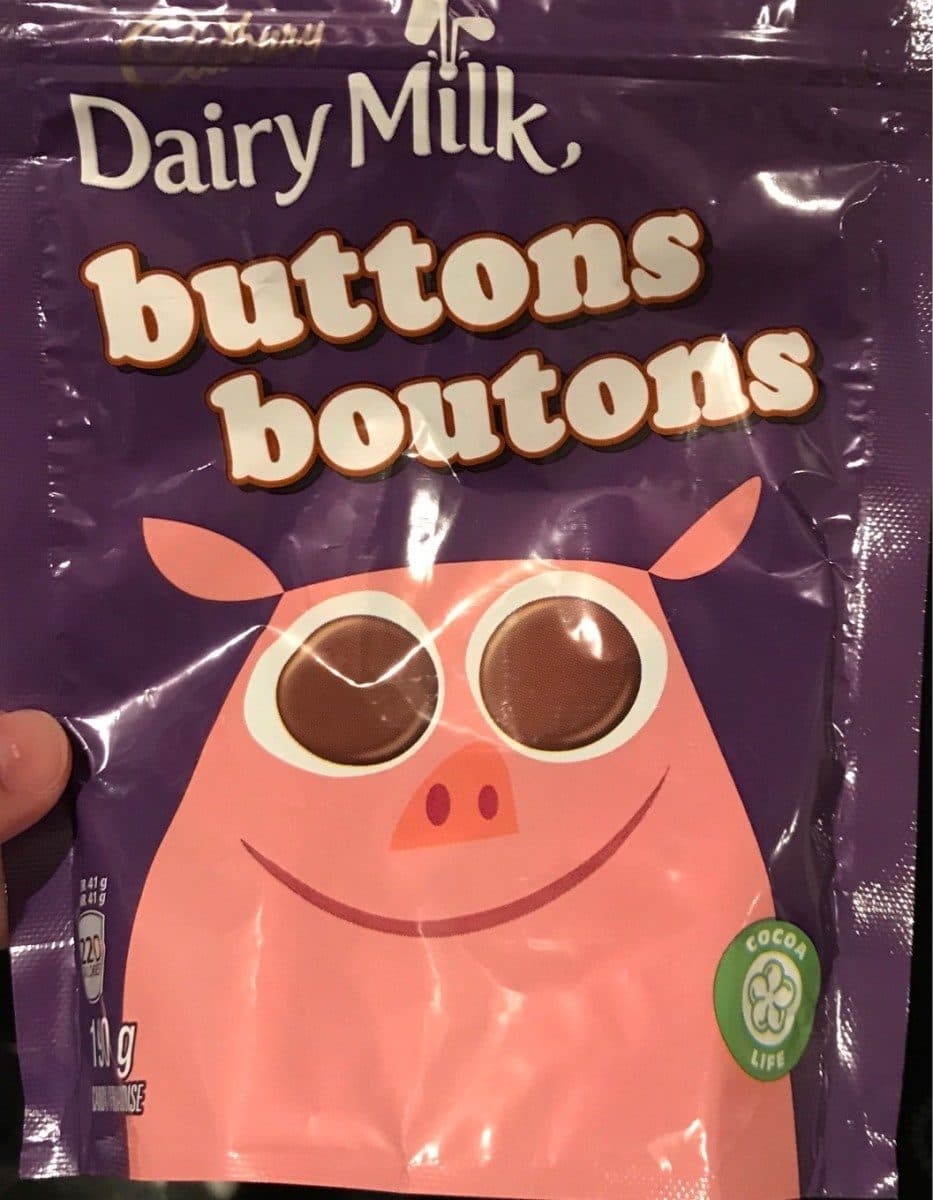 Open Food Facts Buttons boutons Dairy Milk packshot
