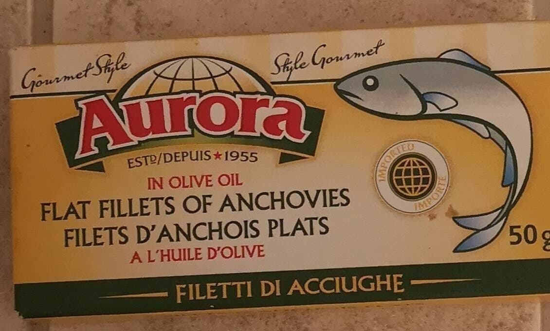 Aurora Filets d'anchois plats packshot