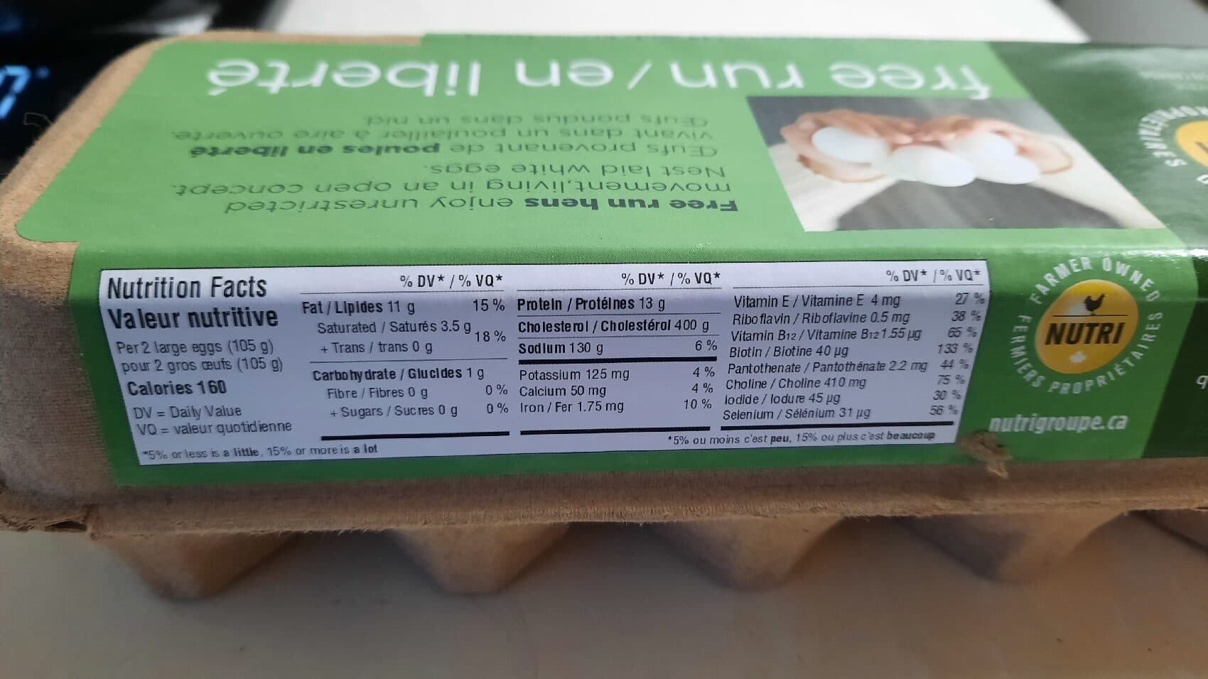 Nutri 12 œufs blanc calibre gros packshot