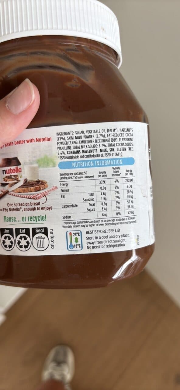 nutella Hazelnut Spread with Cocoa packshot