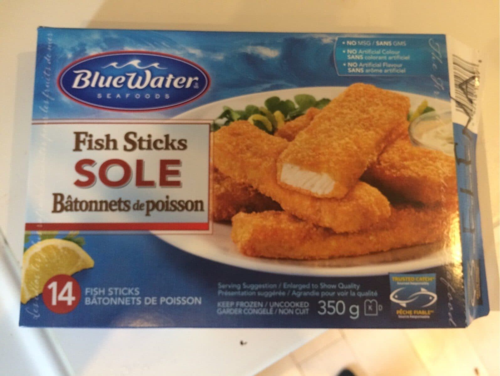 Open Food Facts Fish Sticks SOLE packshot
