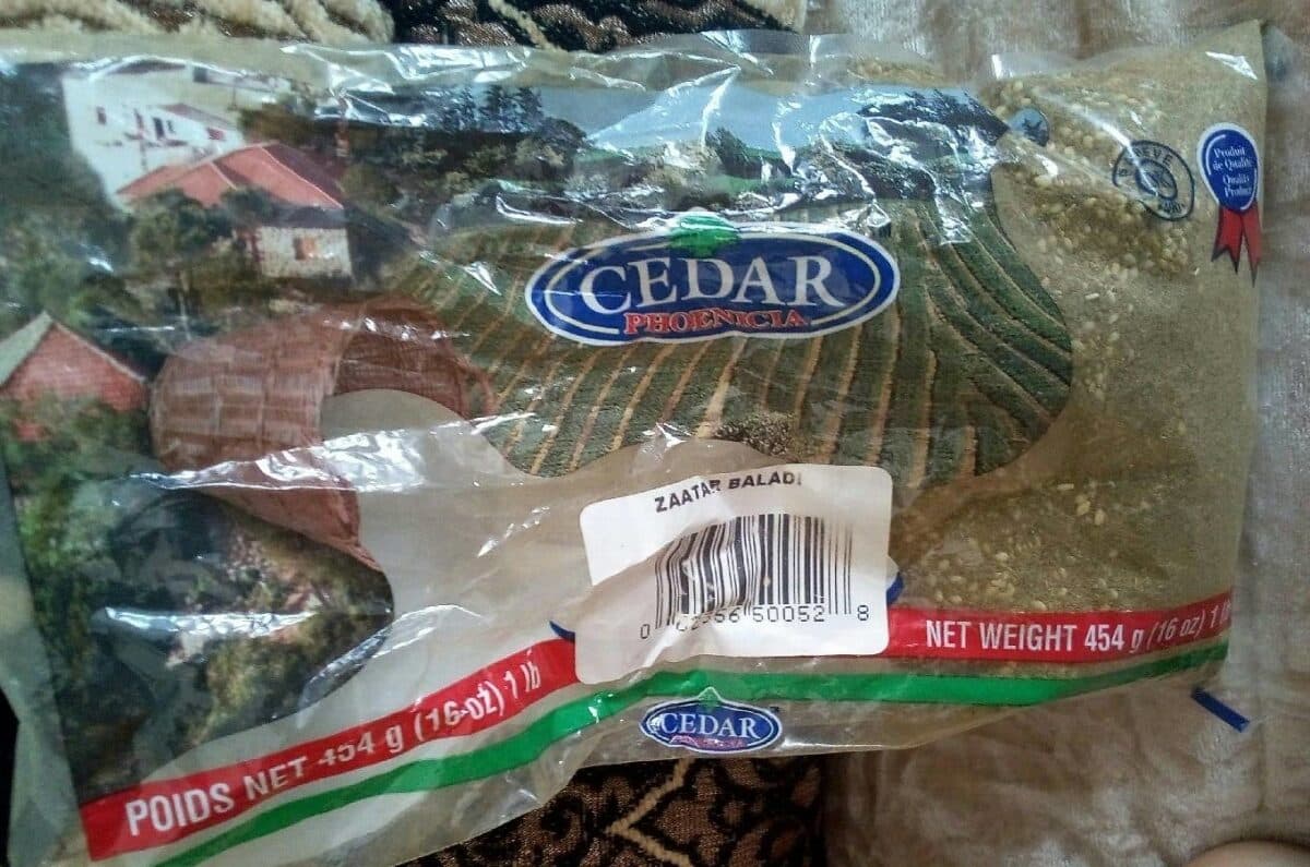 Cedar Zaatar baladi packshot