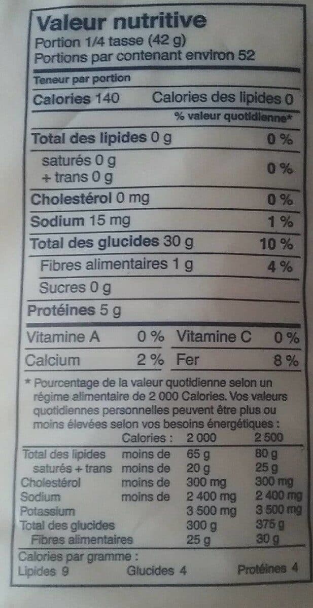 Cedar Semoule de blé durum enrichie packshot