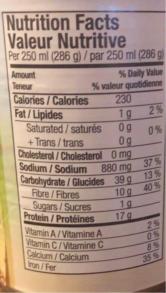 Open Food Facts Lentillles Préparées packshot