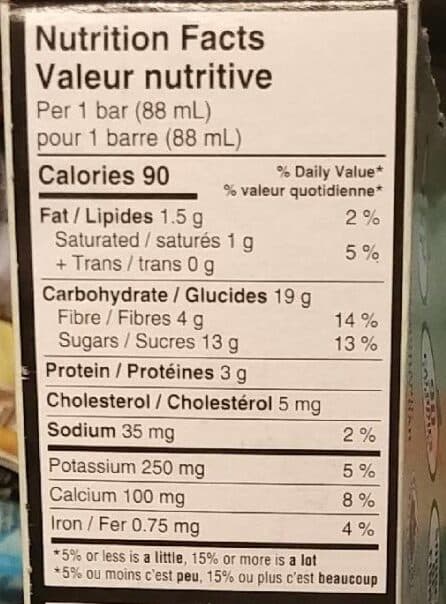 Traditions Organic fudge bars packshot