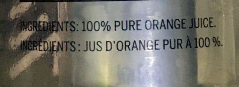 Tim Hortons Pure Orange Juice, (not from concentrate) packshot