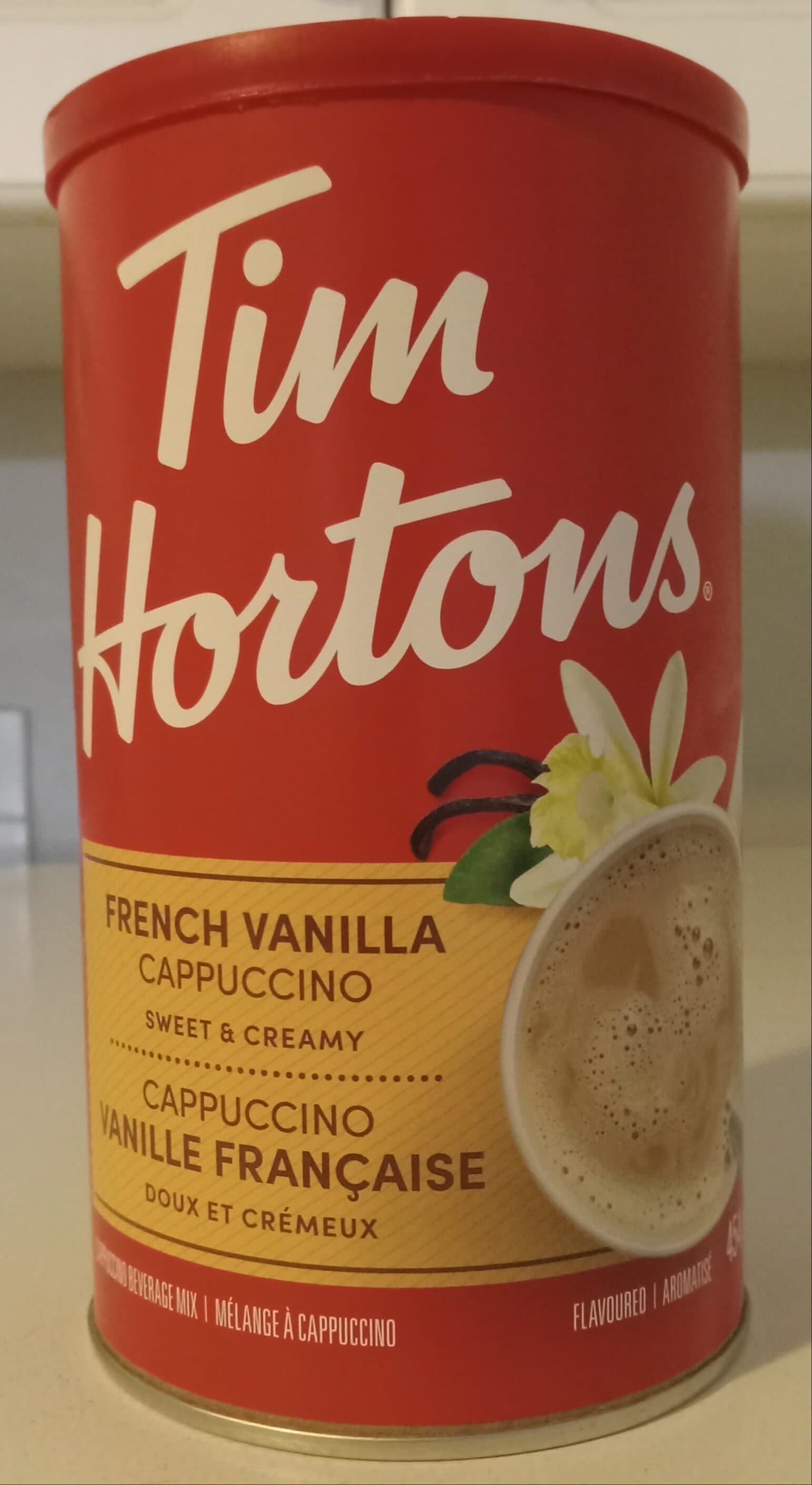 Tim Hortons Tim French Vanilla Capuccino Beverage Mix packshot