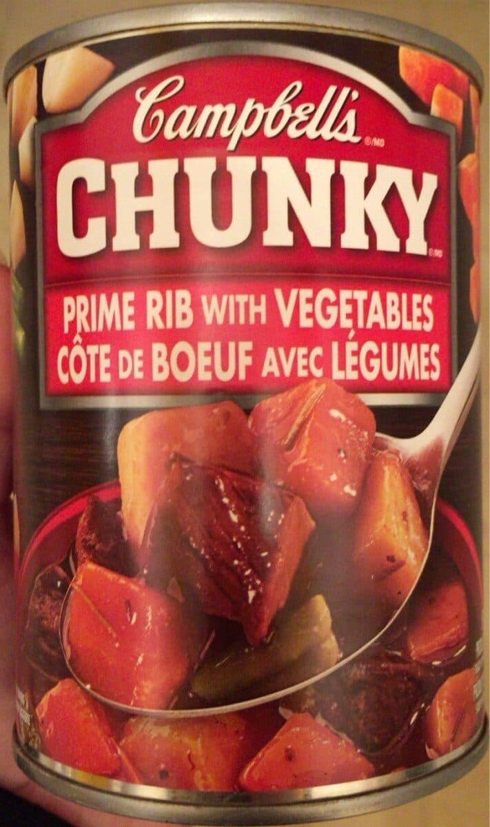 Campbells Chunky Prime Rib With Vegetables packshot