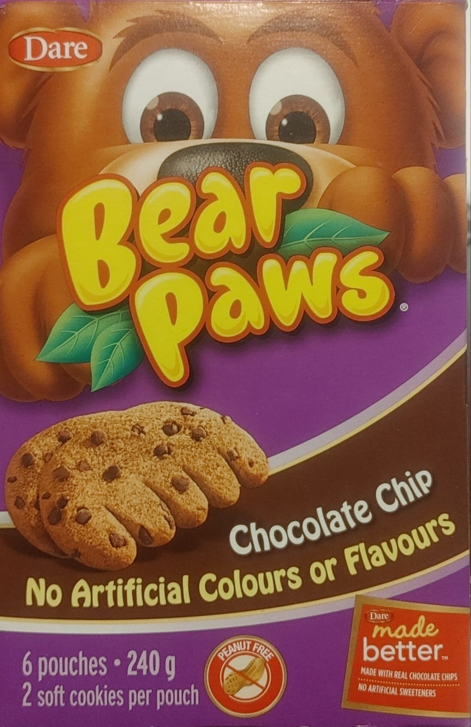 Dare Bear Paws Chocolate Chip packshot