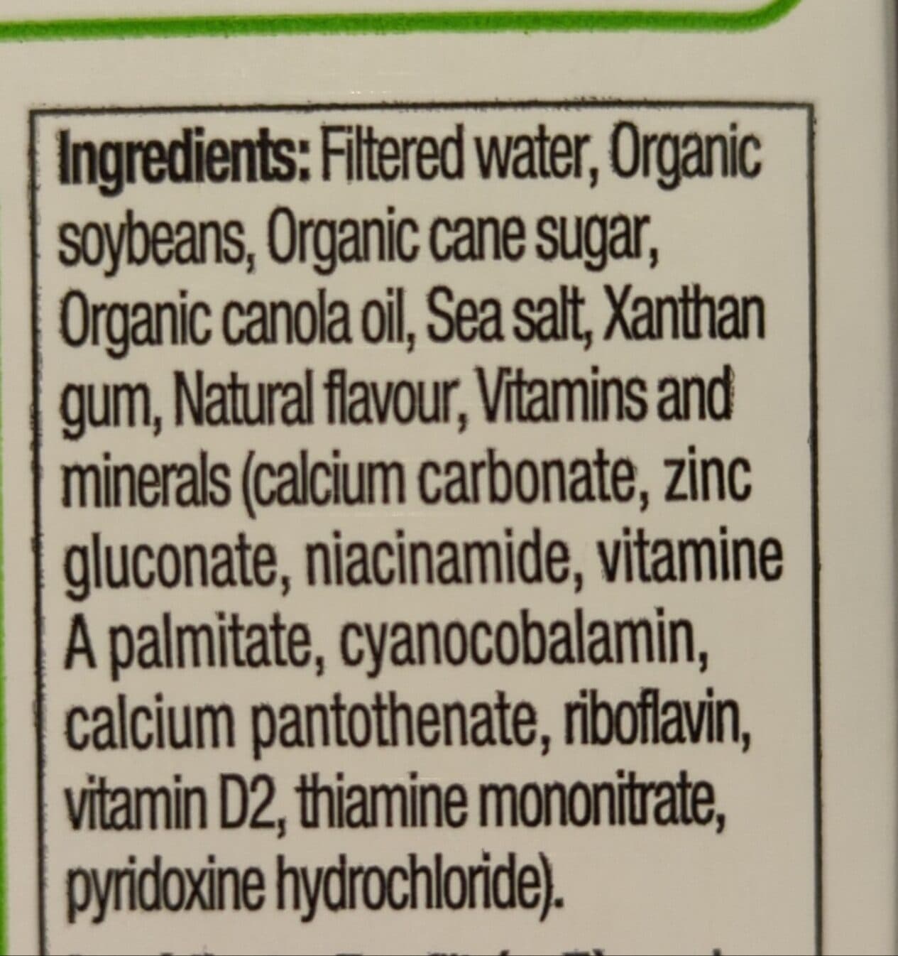 Natur aktiv Organic Original Soy Milk Beverage packshot