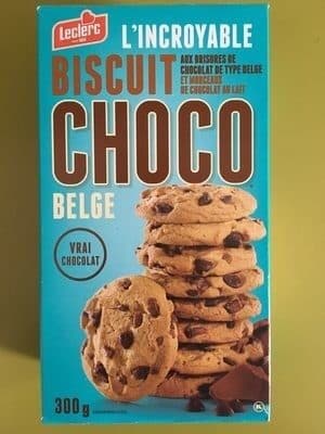 Leclerc Cookie Choco Belgian packshot