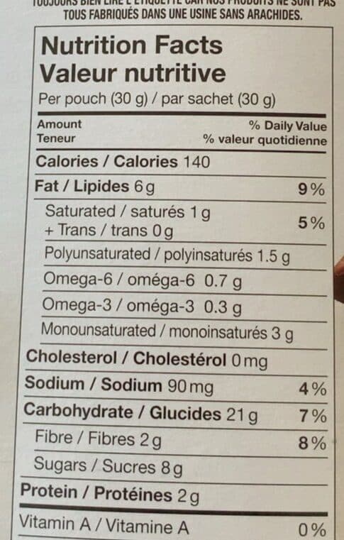 Leclerc Praeventia 🇨🇦 70% Chocolate chips & Banana Mini Cookies packshot