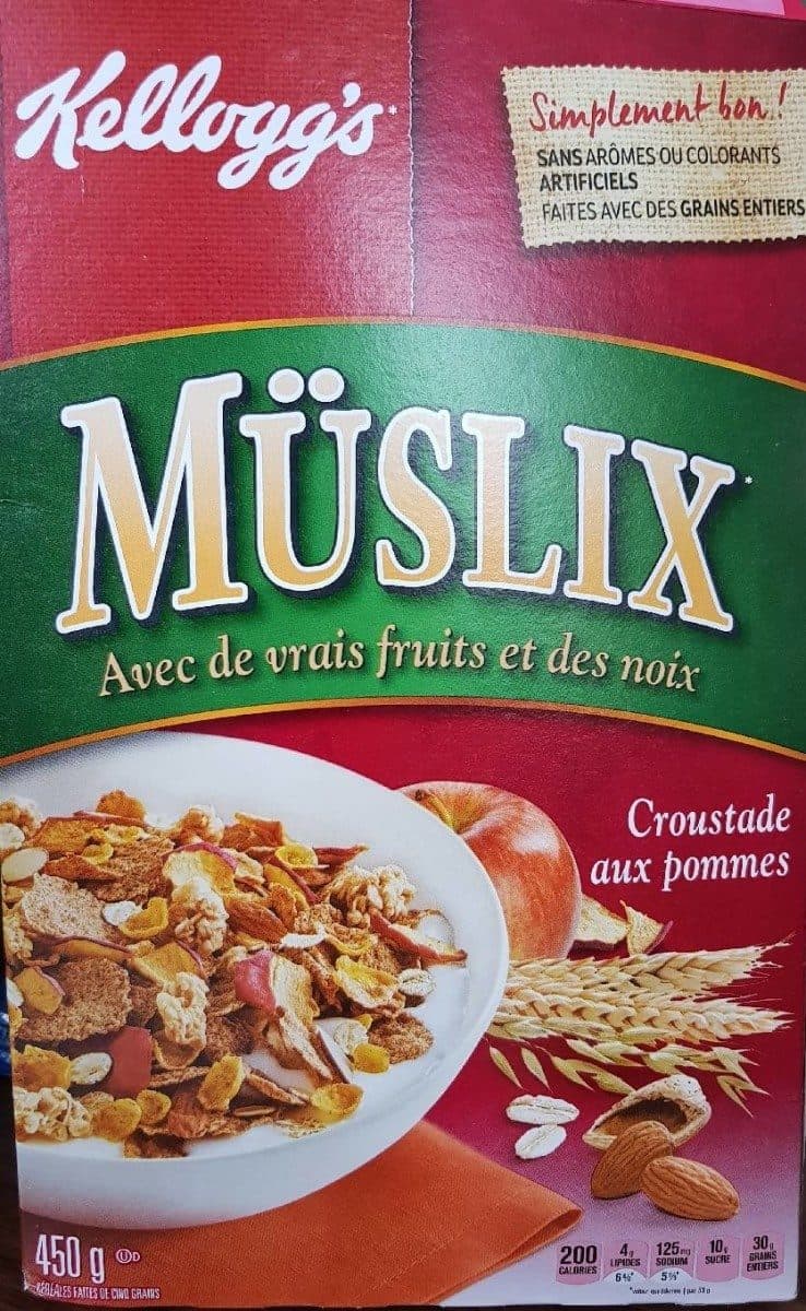 Kellogg's Céréales Müslix (croustade Aux Pommes) packshot