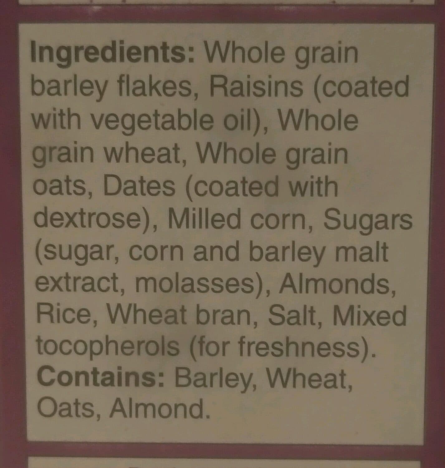 Kellogg's Almond Raisin Müslix packshot