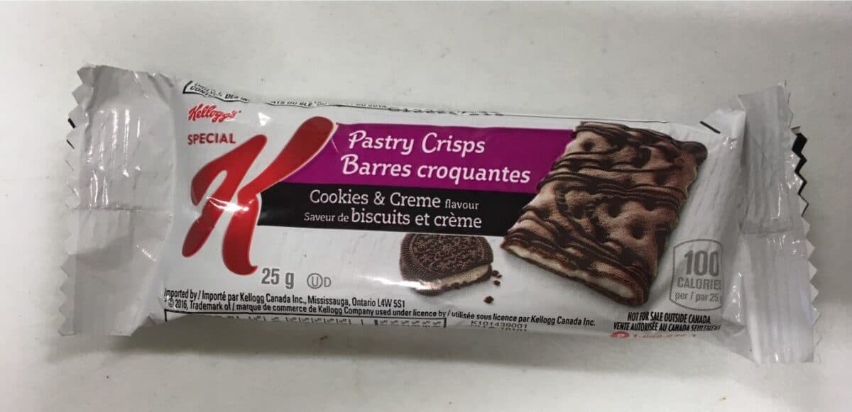 Open Food Facts Barres crocantes saveur de biscuits et crème packshot