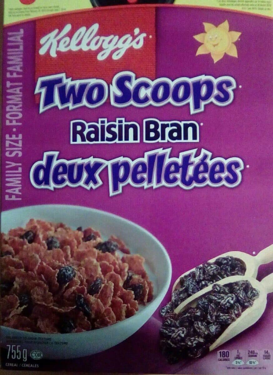 Kellogg's Two Scoops Raisin Bran packshot