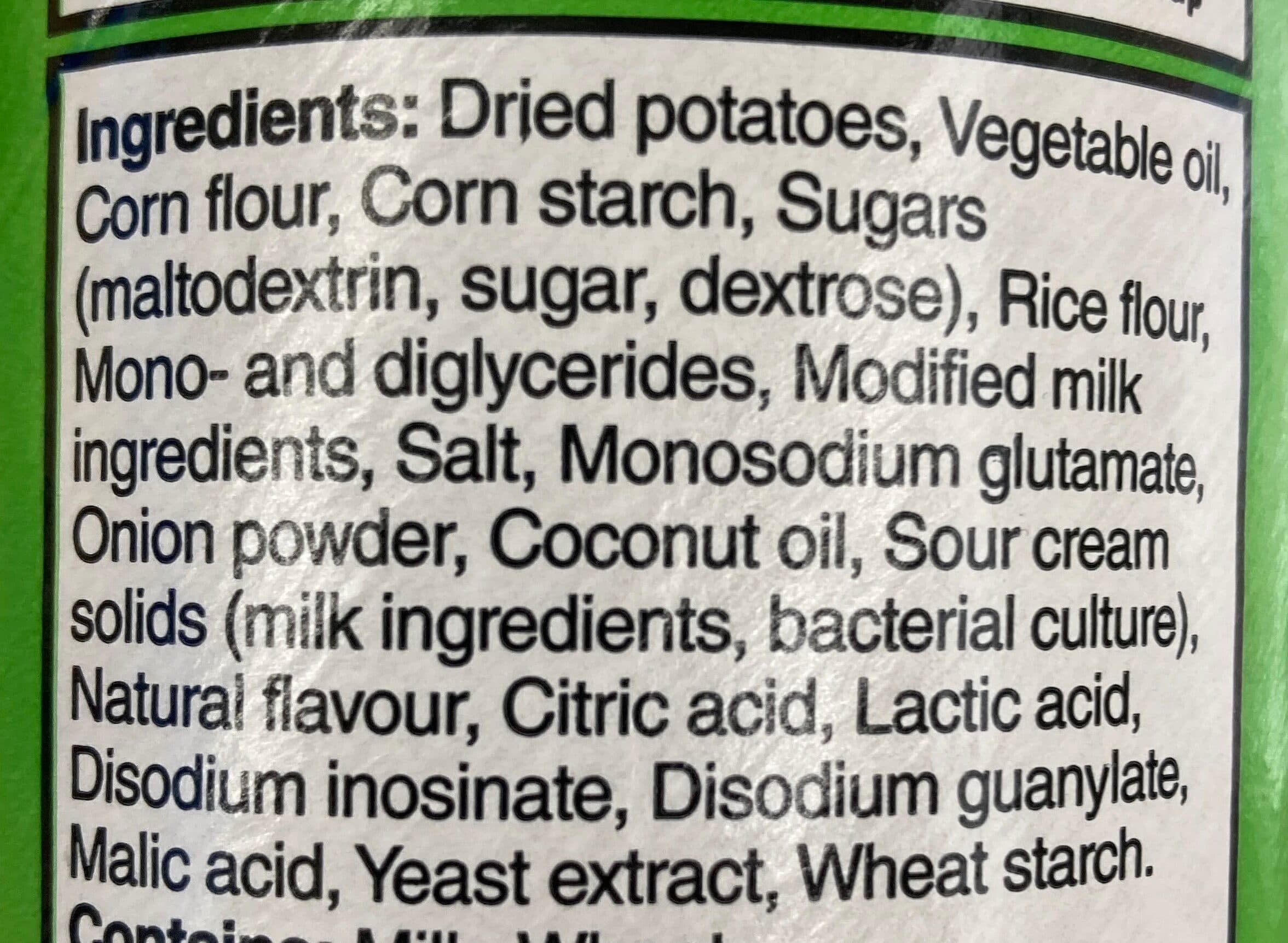 Pringles Sour Cream And Onion packshot